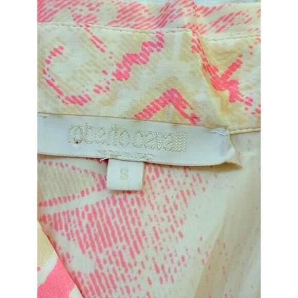 Y2K Roberto Cavalli vintage silk blouse size X - Picture 5 of 8